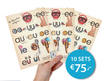 Kaarten tweeteken 10xset