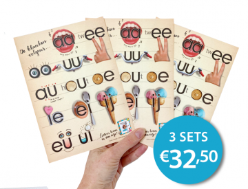 Kaarten tweeteken 3xset