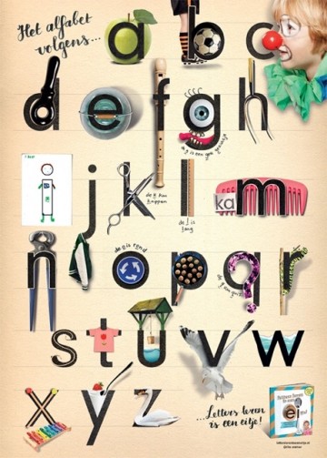 Poster alfabet groot